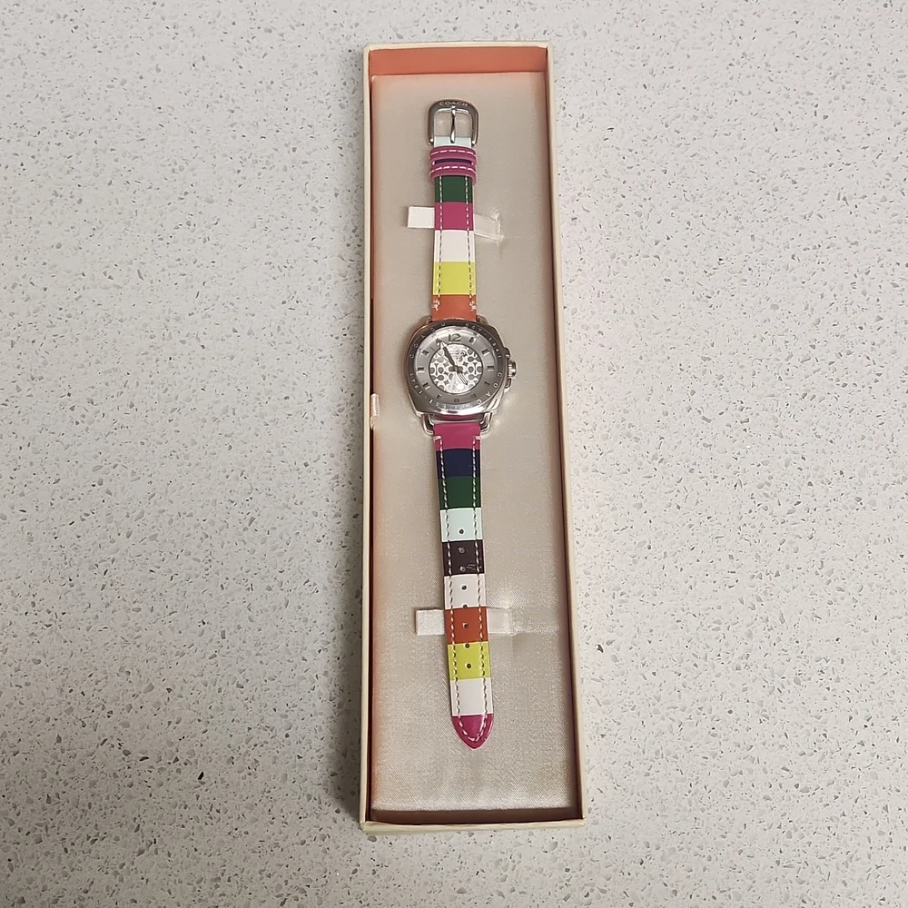 Coach Women's MultiColor Legacy Stripe Watch